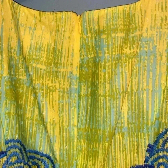 Anthropologie Tabitha sleeveless dress - zip up - size 2 - bright - embroidered - Picture 7 of 7